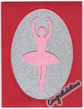 String Spinner Card - Ballerina Congratulations